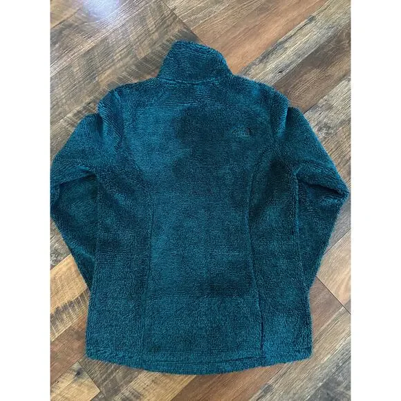 The North Face Osito Oso Full Zip Silken Fleece Jacket Sz Small Emerald Green - Picture 3 of 3